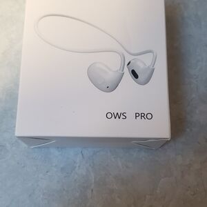 White OWS Pro Wireless Earbuds
